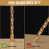 3/8" Cobalt Drill Bit Set (5pcs), M35 High Speed Steel Jobber Length Kit for Metal, Wood, and Plastic with Case