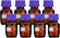 PATIKIL 8 Pack Reagent Media Storage Bottles, 50ml Borosilicate Glass Graduated Round Bottles with GL32 Blue Screw Cap