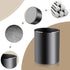 Vaydeer Metal Pen Holder - Round Black Pencil Cup for Desk, Office, School, Home Stationary Supplies (3.15 x 3.15 x