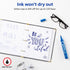 Avery Marks-A-Lot Permanent Markers, Large Desk-Style Size, 12 Blue Markers, Chisel Tip, Water and Wear Resistant