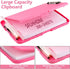 Clipboard with Storage, Side Open Nursing Clipboard Foldable Storage, Nurse Clipboards with Low Profile Clip, Waterproof Plastic Clipboards for Office Writing Drawing Clip Board (Pink) by SFLHHDM
