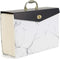 U Brands Fashion Expandable File Folder, Legal Size, 19 Pockets, Stylish Marble Print