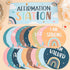 Boho Affirmation Station Bulletin Board Set Rainbow Positive Bulletin Board for Classroom Decorations Motivational