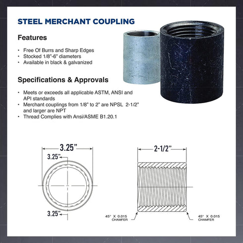 Everflow Supplies MGCTT212 Steel Merchant