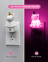 L LOHAS LED Plug-in Night Light for Kids, Cute Color Changing LED Night Light with Dusk to Dawn Sensor, Christmas