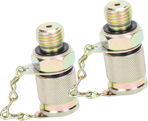 2Pcs Hydraulic Pressure Test Coupling Kit, High Pressure Hose Fitting for Hydraulic System Pressure Detection