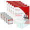 AmScope BS-72P-S100-22X5, 72 Pieces Pre-Cleaned Blank Microscope Slides + 100 Coverslips, Multi-Pack (5 Count)
