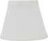 Aspen Creative 32066-2A, 3" 5" 4" Set 2 Hardback Empire Clip-On Chandelier Lamp Shade, White, Top x Bottom x Slant