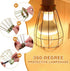6 Bulb ULTECHNOVO Pcs Metal Wire Cage Light Guard, Vintage Industrial Lamp Shade Covers with Adjustable Clamp, Brass