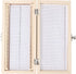 Heayzoki Wooden Microscope Slides Box 50 Places, Slide Storage Box with Numbered Slots Slide Holders for Biology Glass Prepared Microscope Slides 9 * 4.2 * 1.4in