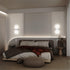 10W 6000K 6FT/180cm (1 Pack) KICAAO Wall Sconces, Modern Wall Sconce Plug in Cool White Acrylic Wall Lights with Plug
