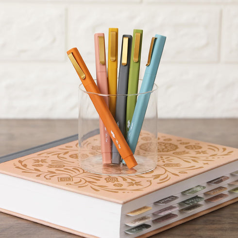 Mr. Pen Aesthetic Pens, 6 Pack, Black Ink, Fast Dry, No Smear Fine Point Ballpoint Pens for Note Taking