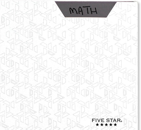 Five Star 2-Pocket Folder - Plastic Folder with Stay-Put Tabs, Holds 8-1/2" x 11" Paper, White