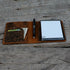 JJNUSA Compatible Rocketbook Mini Cover, Handmade Distressed Genuine Leather Journal Notebook for Card Holder