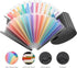 Uquelic Stand Receipt Organizer Folder - 13 Pockets Expanding Coupons Storage/Rainbow Large Capacity Bill Organizer for