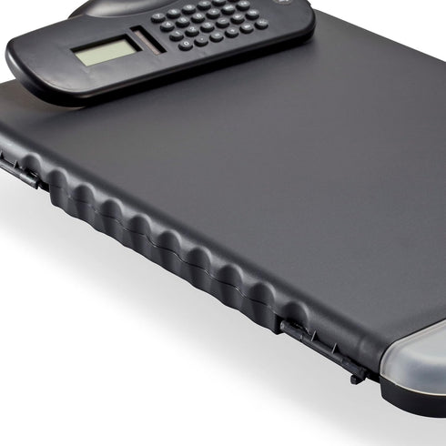 Officemate OIC Slim Clipboard Storage Box with Calculator