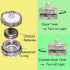 JYtrend 30 Pack) Bright LED Floral Tea Light Submersible Lights for Party Wedding (RGB(Changing Color)