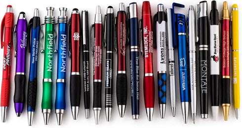 SE ROSE Wholesale Bulk Lot Misprint Plastic Pens (50 Pack)