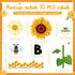 Qilery 103 Pcs Bee Amazing Bulletin Board Sets Cute Bee Honey Bulletin Board Cutouts Borders 3D Sunflower Classroom Bulletin Board Decoration for Spring Summer School Chalkboard Wall Door Decor by Qilery