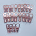5PCS Heavy Duty Battery Lugs, 8AWG 1/2in M12 Battery Cable Ends Ring Terminals Connectors