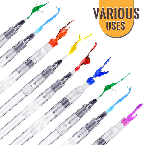 26 Pcs Touch Up Paint Pen Refillable Wall Repair Kit - Fillable Paint Brush Pens for Interior Paint Touch Ups