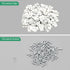 8-10mm (100 Pack) Mounting Clips for Permanent Outdoor Lights, LED Strip Lights with Self-Adhesive Tape + Screws, Ideal