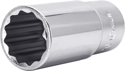 Genius Tools 1/2" Dr. 25mm Deep Hand Socket (12-Point) - 437825
