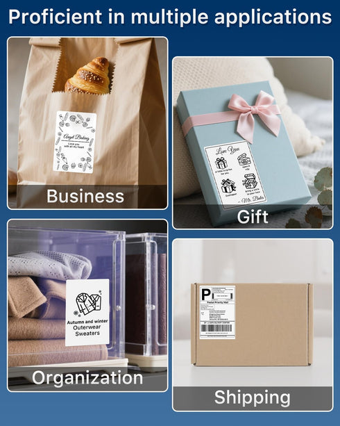 4x6 Inch Commercial+ 180 Labels/Pack iEager Thermal Labels, White Shipping Label Stickers, Grade Thermal Printer