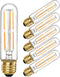 6 Pcs E26 T10 LED Tubular Light Bulbs, 6W Dimmable, Daylight White 4000K, for Pendant Lights, Outdoor Long Light Bulbs