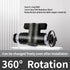 5/32 Push to Connect Ball Valve Union, Air Flow Control Valve Quick Connect Tube Fittings, Pneumatic Valve (5 Pack)