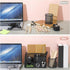 Black Desk Organizer and Accessories Kit, Mesh Desktop Organizer, Stapler, Tape Dispenser, Pen Holder, Ruler, Scissors