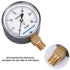 MEASUREMAN Diaphragm Type Capsule Low Pressure Gauge 2-1/2" Dial, 1/4" NPT Lower Mount, Adjustable, 0-30 in H2O