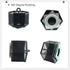 SETTFRFE Hexagon 360° Rotating Pen Organizer for Desk, 6 Compartments Mesh Pen Caddy, Black