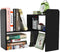 PAG Desk Organizer, Adjustable Desktop Shelf, Small Table Bookshelf, Black