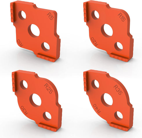 8 Radius Corners Router Jig Templates, High Hardness ABS+CNC for Woodworking Routing