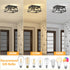 2 1 Pack, Pynsseu Industrial Ceiling Light, Lights Farmhouse Semi Flush Mount Ceiling Fixture for Kitchen Island Dining