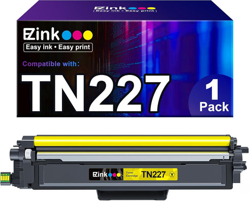 E-Z Ink Compatible Toner Cartridge Replacement for Brother TN227Y, TN-227, MFC-L3770CDW (1 Yellow)