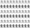 VNDUEEY 60 Pack Magnetic Clips, Heavy Duty Refrigerator Magnets, Whiteboard Magnets for Office, Home, Classroom (Silver)