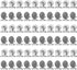 VNDUEEY 60 Pack Magnetic Clips, Heavy Duty Refrigerator Magnets, Whiteboard Magnets for Office, Home, Classroom (Silver)