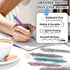 Jxueych 7 Pcs Funny Ballpoint Pen Set Gift for Coworker, Days of The Week Daily Glitter Pen, Black Ink Medium Point