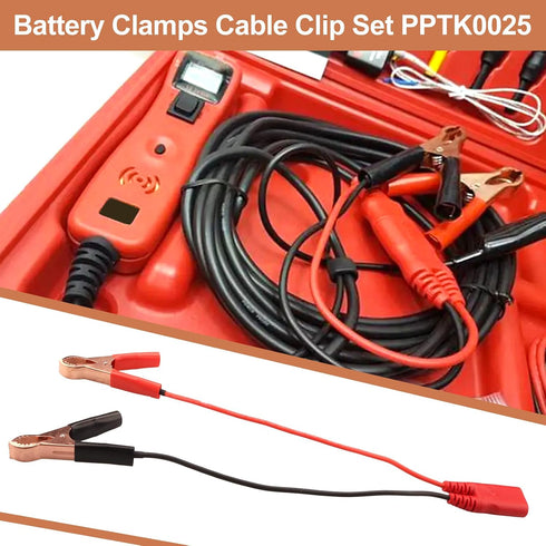 Zivceng PPTK0025 Set 3/3S/3Ez Set PPTK0025 Battery Clamps Cable Clip for Power Probe Models,Alligator Clip Lead Power