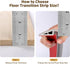 5mm (9.84FT_Walnut BNELL Floor Transition Strip Self Adhesive-PVC Carpet & Floor Edging Trim Strip,Threshold