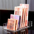 Eyeshadow Makeup Palette Organizer, 2 Pack, 7 Slot Acrylic Desk Organizer for Sorting Mail, Clear