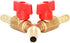Joywayus 5/16" Hose Barb - Y Shaped Type 3 Way Union Intersection/Split Brass Shut Off Ball Valve Fitting