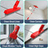 2 Pack ITTAHO Grout Brush with Long Handle, Swivel Cleaning Grout Line Scrubber - Extendable Durable Handle Grout