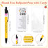 Daifunli 20 Set 3 Teacher Appreciation Gifts in Bulk Thank You Inspirational Ballpoint Pens Styles Metal Keychains