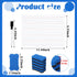 Seajan 12 Pack 9" x 12" Small Magnetic White Board Kit, 12 Mini Double Sided Boards, Dry Erasers, Black Markers