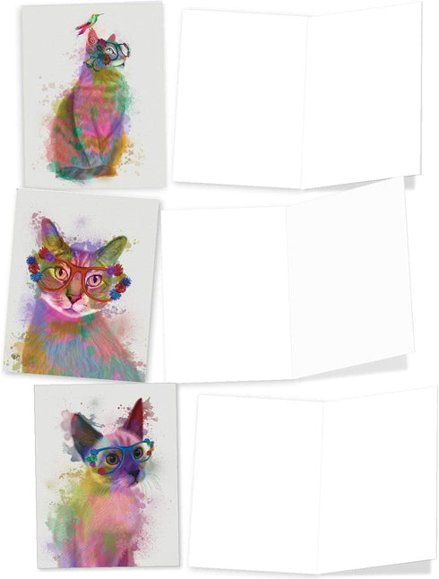 The Best Card Company 20 Assorted Blank Notecards Bulk Box Set - 4 x 5.12 Inch with Envelopes