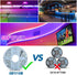50ft, 5050 24V Dimmable 44 LED Strip Lights RGB Color Changing Strip Lights for Bedroom with Power Adapter, LED Strip