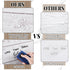 White Wood Bulletin Board Roll 15.55" x 236.22", Waterproof Erasable Non-woven Fabric for Classroom Decor Crafts